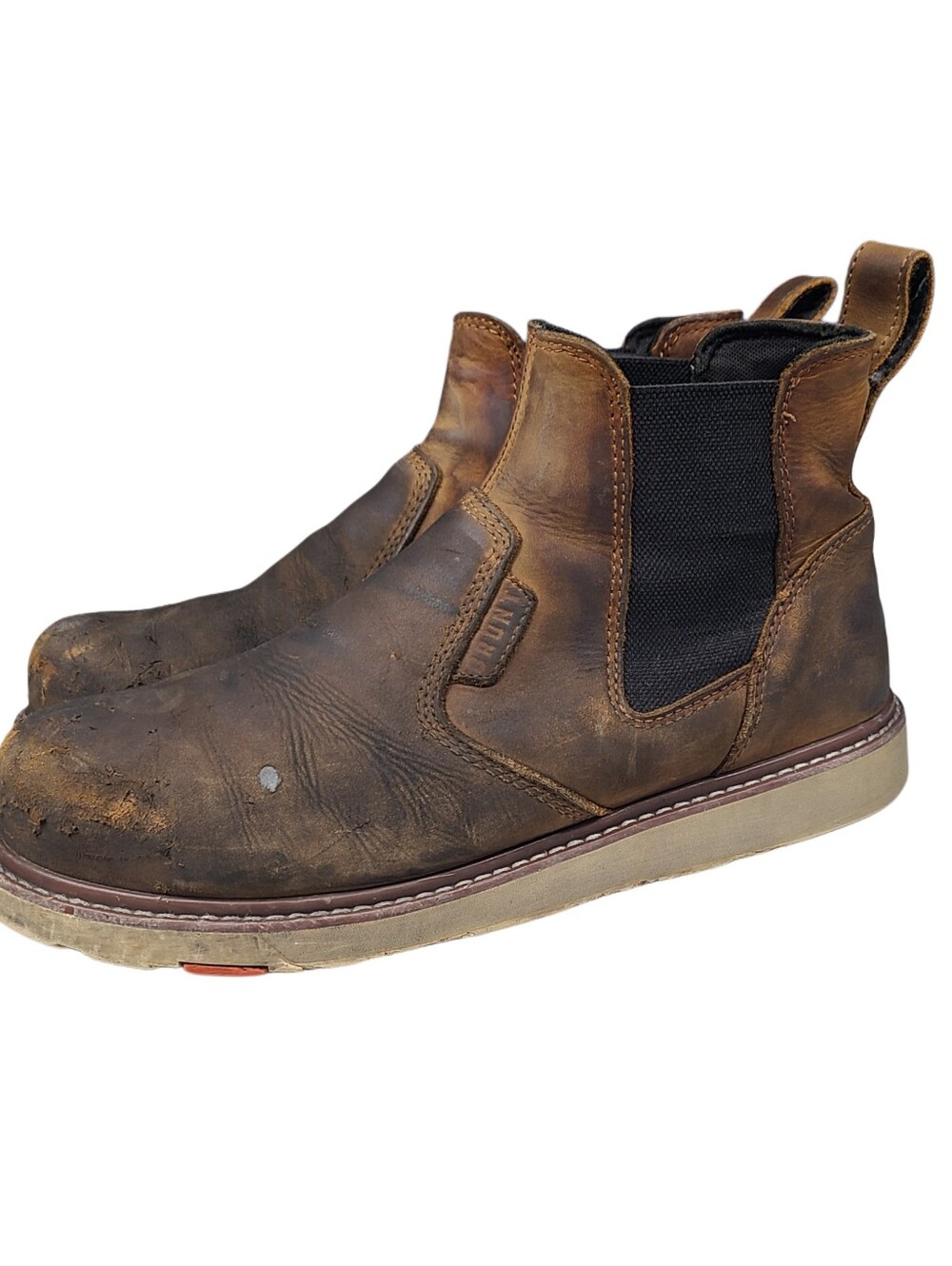 BRUNT The Ohman comp toe work boots size men 11.5 Heavy Wear Brown Distressed